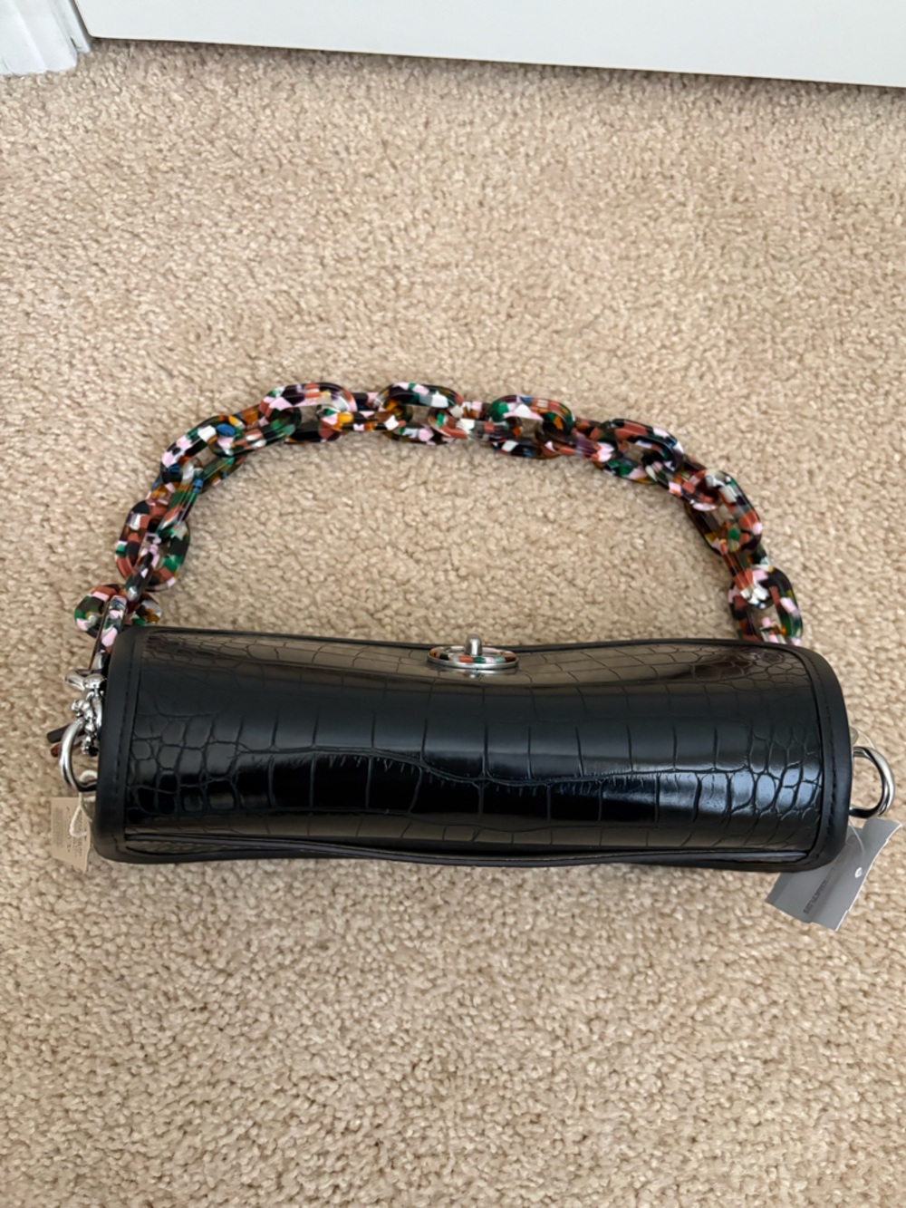 Coach Wavy Dinky Bag In Croc Embossed Coachtopia Leather - Picture 7 of 15
